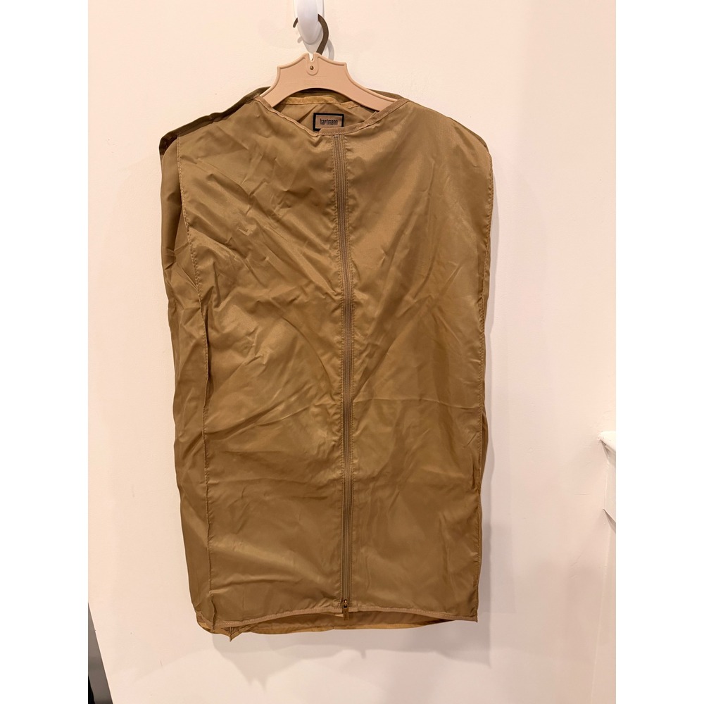 Hartmann Travel Garment Bag‎ w/ Original Hartmann Hanger Tan Nylon Suit Carrier